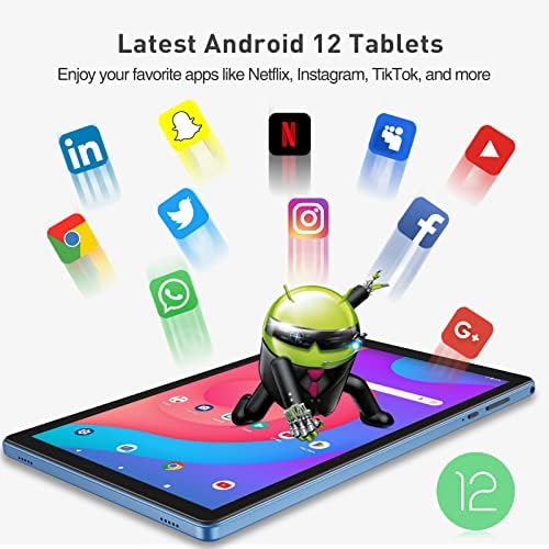 Таблет VASOUN 10 инча Android, 2 GB ram, 32 GB Таблет Android 12, Детски таблет, IPS HD дисплей, GPS, FM, Quad-core процесор,