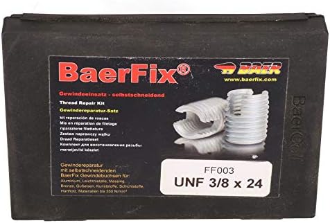 Вмъкване на Комплект за ремонт на Повредената Самонарезающей дърворезба BaerFix Imperial UNF 3/8 x 24