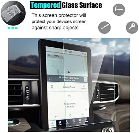 Защитно фолио за екрана, съвместима с 10,1-инчов сензорен екран Ford Explorer 2020-2023, със защита от надраскване, Ударопрочная,