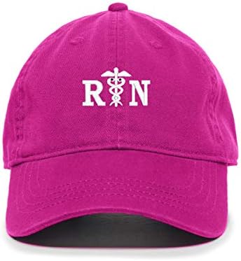 Бейзболна шапка Регистрирана медицинска сестра на Техническия дизайн на RN с Бродерии От Памук, Регулируема Шапка
