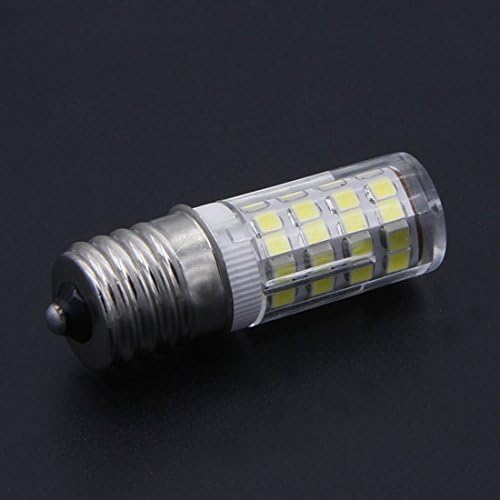 Led лампа за домакински уреди HBGD E17 LED T7 Т8 със средна база, с регулируема яркост, 4 W (Еквивалентно на 40-Ватова халогенна крушка), Дневен бял 6000 До 110-130 В, Керамика led крушк