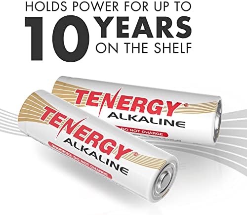 Алкална батерия Tenergy 1,5 тип АА, висока производителност Неперезаряжаемые батерии тип АА за Часовници, дистанционни управления, играчки и електронни устройства, Сме