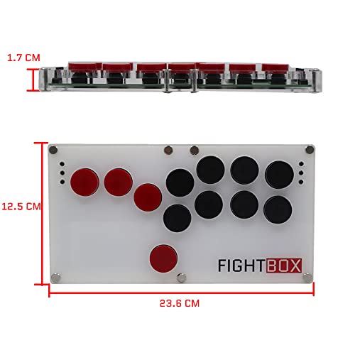 TruBoost B1-МИНИ-PS5 Ултра-Аркадна игра контрольор в стил Hitbox с Всички бутони За PS5/PS4/PS3/PC, с възможност за гореща