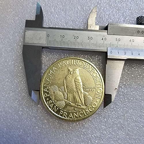 Старинни Занаяти 1915 S$50 Панама Тихоокеанския Сребърен Долар Възпоменателна Монета Възпоменателна Монета 2084