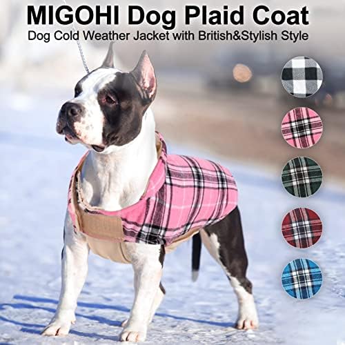 Якета за кучета MIGOHI за зимата, Ветрозащитная Двустранен Яке за кучета в студено време, Изпъстрен Топла Жилетка за кучета