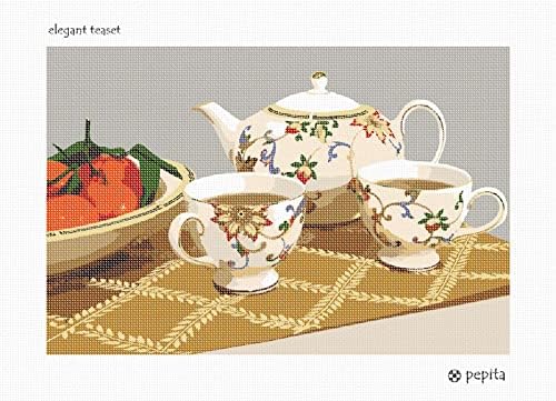 комплект за бродиране pepita: Елегантен Чай, 15 x 10
