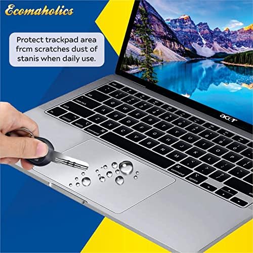 (2 броя) Защитно покритие тъчпада на лаптопа Ecomaholics за лаптоп ASUS VivoBook 14 S413 14 инча, Прозрачно Защитно фолио за трековой панел, Устойчив На надраскване и Пръстови отпеч?