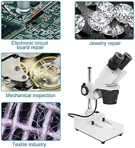CZDYUF Бинокъла на стереомикроскоп Промишлен стереомикроскоп Горната led светлини Инструмент за ремонт на спояване
