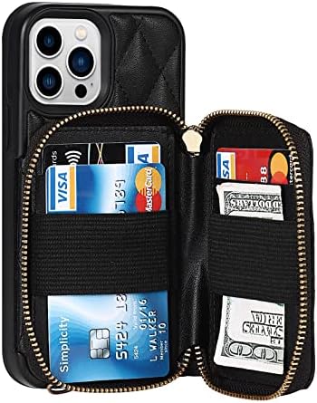 Чанта за носене през рамо Zouzt Vogue е Съвместим с калъф iPhone 13 Pro Max, Кожен калъф-портфейл, Отделяемым Слот за няколко карти, Притежавани от своята практика за чанта, Каиш?