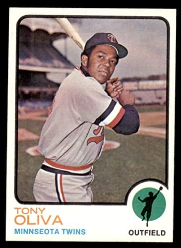 1973 Topps # 80 Тони Олива Миннесотские близнаци (Бейзболна картичка) NM /MT Близнаци