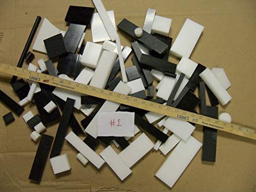 Разнообразни Пластмасови листове Delrin/Ацеталь Лот, Бял и Черен Лист и Блок 100 + на Парчета с ЦПУ