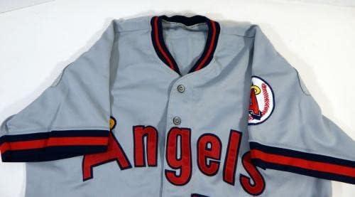 1989 California Angels Марсилия Лахеманн #53 Използвана в играта Сива Риза ASG P Rm 44 1 - Използваните в играта тениски MLB