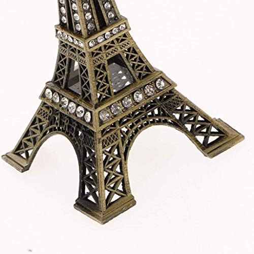 Taotenish Фигурка на Айфеловата Кула-Метална Парижката Статуетка на Айфеловата Кула като Поставка За Бижута Ретро Декор Модели - Бронз