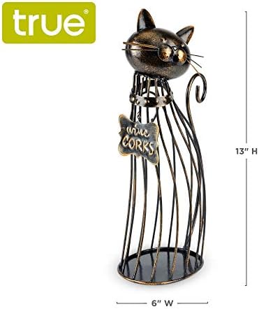 Стойка за вино задръствания True Котка, Декоративно съхранение на вино и декор на задръствания, Определени