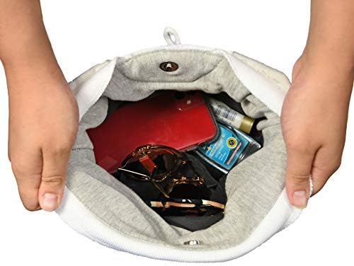 Дамска чанта с качулка NFL от Littlearth, 9,5 x 15,5W x 4Г, Сив