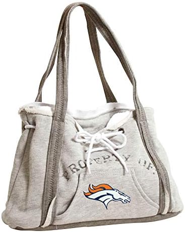 Чанта с качулка Littlearth womens NFL Denver Broncos, Сиво, 9,5 x 15,5 x 4