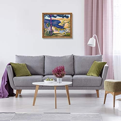 Маслени картини в стил Пастиш Долината с пихтой (Сянка на скръб) в рамка, 27,5 x 23,5, Мулти