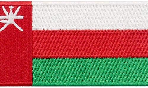 Нашивка с Флага на Оман EmbTao, Бродирани Аппликацией Национален Морал, Пришитая Желязо до Эмблеме Оман