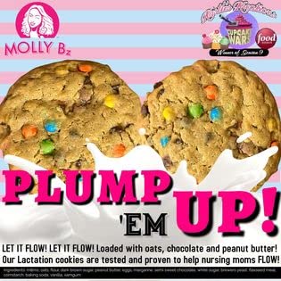 Бисквитки Plump Em' Up Lactation Monster Cookies (Начална опаковка)