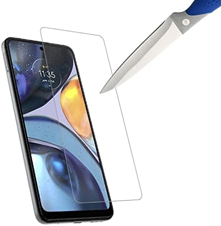 Mr.Щит [3 опаковки], Предназначени за Motorola Moto G22 [Закалено стъкло] [Японското стъкло твърдост 9H] Защитно фолио за екрана с доживотна заместител