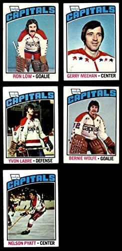 1976-77 Бие Вашингтон Кепитълс В близкия екипа на сет Вашингтон Кепитълс-Хокей (сет) VG/БИВШ Кепитълс-Хокей на лед