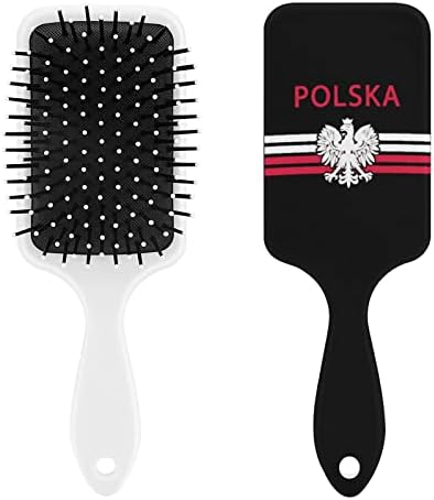 Полски Флаг - Polska Eagle Четка За Коса Скъпа Четка На Въздушна Възглавница Гребен за Мъже И Жени, Подарък За Косата
