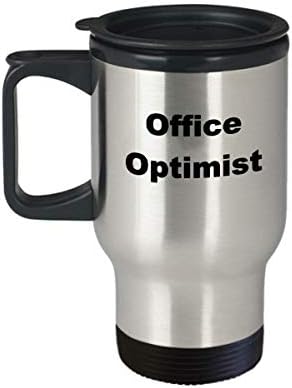 Забавен Офис Оптимист Кафеена Чаша За Пътуване Стереотипи на Личността Видове Подарък за Офис Работа Колега,