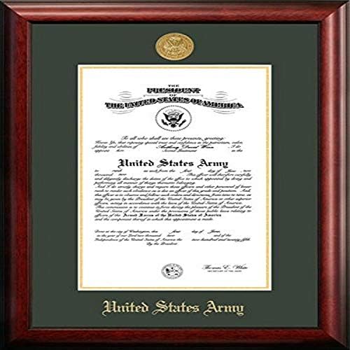Campus Images ARCG00111x14 Рамка Армейски сертификат със Златен медальон, 11 x 14