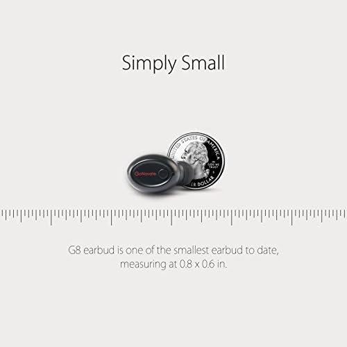 GoNovate G8 Bluetooth-слушалки Безжични слушалки, Мини-Невидим подложка, време на възпроизвеждане, 6 часа, 2 магнитни USB