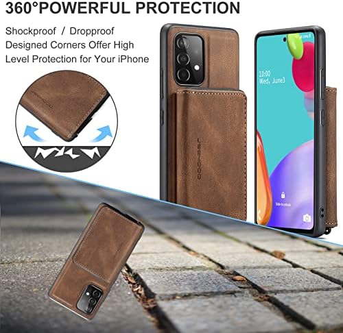 Защитно Кобур 2 в 1, свалящ-портфейл за Samsung Galaxy A32 4G, Тънка Кожена Противоударная делото за телефон, Защитен