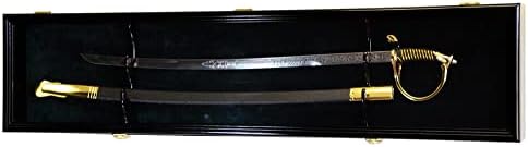 sfDisplay.com ООД. Това е една витрина за мечове и труд, монтиран на стената рафтове за гардероб, Нестандартни цветове - Запирающийся (Череша завърши с led подсветка, черно в