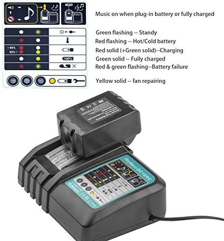 Актуализация 18 от 6000 mah BL1860 Батерия и Зарядно устройство Замени за Makita BL1860B BL1860B-2 BL1850 BL1850B BL1840