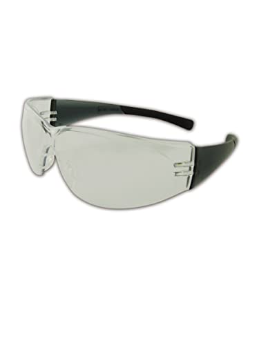 Защитни очила MAGID Y18BKC Gemstone Myst Flex с черни рамки и прозрачни лещи (Един чифт)
