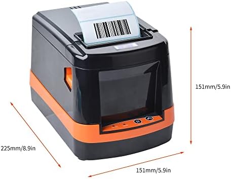 80 мм USB Термотрансферен Печат Кабелна баркод Принтер БТ Свързване Високоскоростен Производител на Етикети Стикер