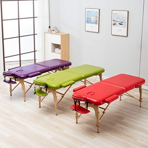 Масажът легло Gaoyuhong LJHA, Преносима сгъваема легло за физиотерапия, леки и регулируеми, подходящ за салон за красота/акупунктура/Баночного масаж на масата (Цвят: стил