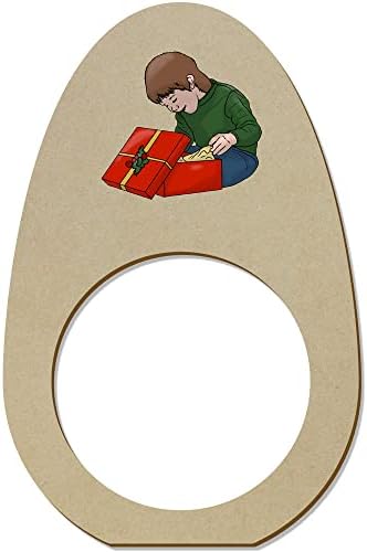 Azeeda 5 x Дървени пръстени/Притежателите за салфетки Подарък за откриване на момчето (NR00053740)
