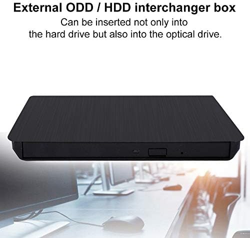 Корпус за външен CD-с Yoidesu, Външен Блок смяна на ODD / HDD, Външен диск USB 3.0, Мултифункционален Ултратънък преносим диск за запис на DVD, Съвместим с оптично устройство на т?