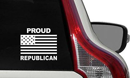 Републиканската Горд Текстов Флаг, Автомобили Vinyl Стикер, Стикер на Бронята, Стикер за Автомобил, Предното Стъкло на