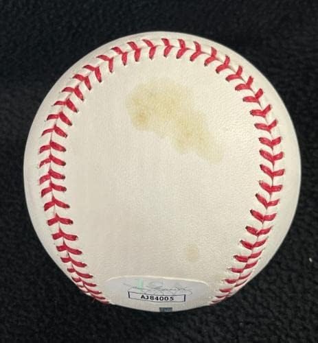 Джак Морис подписа договор с Детройт Тайгърс OML Baseball JSA COA - Бейзболни топки с автографи