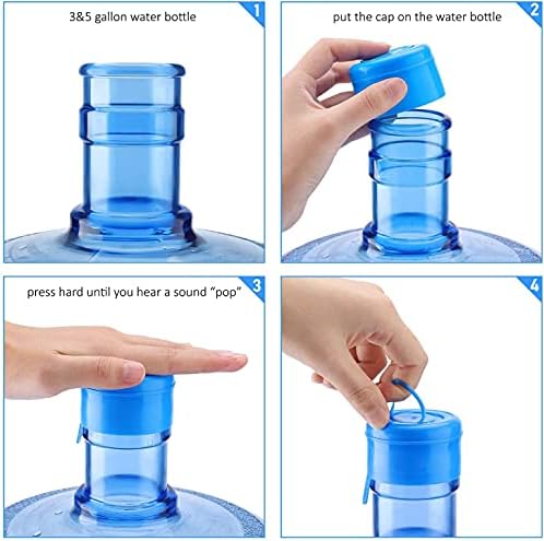Капачки за бутилки JVIGUE с непроливайкой и защитата от пръски вода за Многократна употреба, за 55 мм Стомна за вода с обем