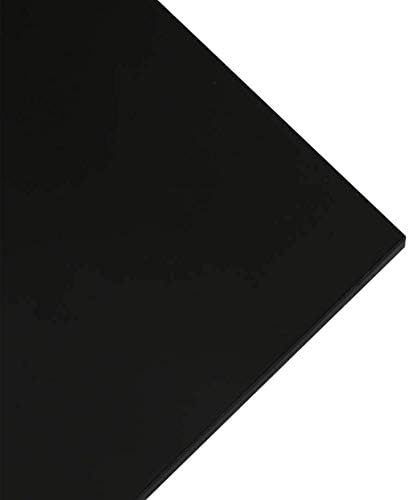 Перспексовая плоча Zerobegin, Черно Гладко Огледало, Стъклен лист от акрилна пластмаса, Лесно се реже, удароустойчив,