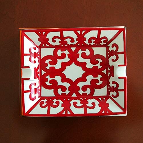 SHYPT Висококачествени Приспособления С Китайското Червено Модел, Керамичен Пепелник За Пури С Две Притежатели и Оригинален Подарък Кутия