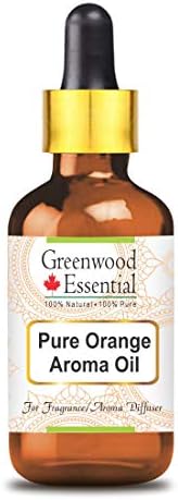 Етерично масло от портокал Greenwood Essential Pure (подходящ за аромадиффузора) със Стъклен капкомер Натурален