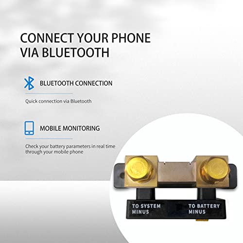 TBD-SmartShunt Монитор зареждане на батерията с 500 ампера, Свързване на Bluetooth, Интелигентен детектор за зареждане