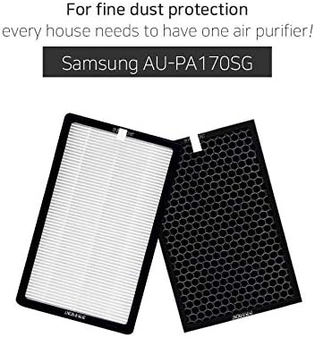 FilterTech за Пречистване на въздуха Смяна на филтър на 1 Година Комплект за Samsung: AU-PA170SG