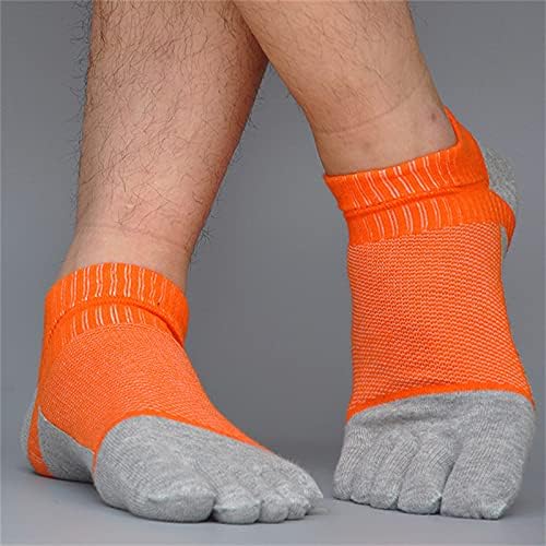Модерен мъжки чорапи за колоездене, мъжки спортни чорапи с ниска шнорхел, дишащи чорапи с пет чорапи, нескользящие