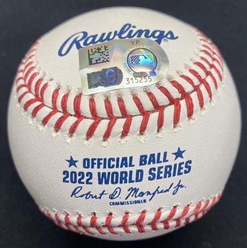Джеръми Пеня 22 WS MVP 22 ALCS MVP Подписа Логото на Световните серии Бейзболни топки на MLB с Голографическими автограф