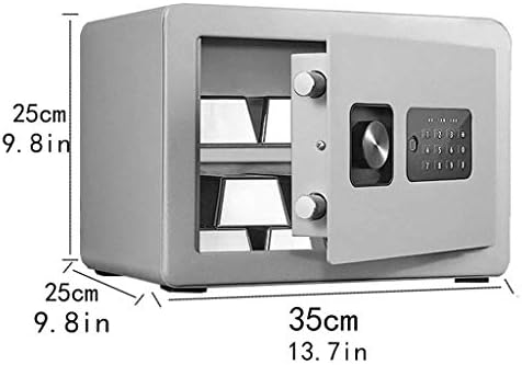LUKEO Големият електронен цифров сейф за бижута, домашна сигурност-имитация на заключване на сейфа (цвят: E)