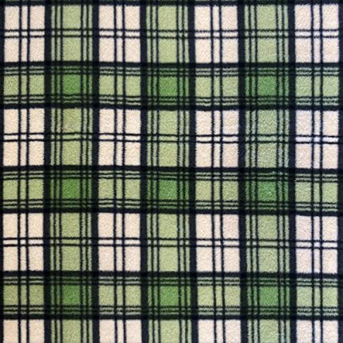 Pico Textiles Зелена клетчатая руното плат - 10 ярда в стил Болт # PT1087