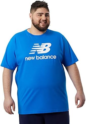 Тениска с логото на New Balance Men ' s Essentials Stacked